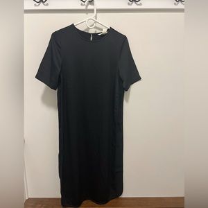 H&M Black Midi Dress Size 6 NWT
